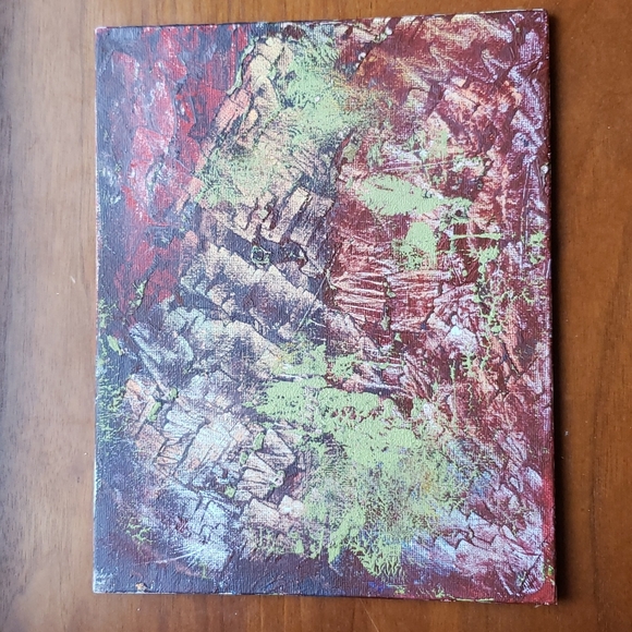 Wall Art Handmade Abstract Acrylic Painting- "Windowpane" - Picture 5 of 6